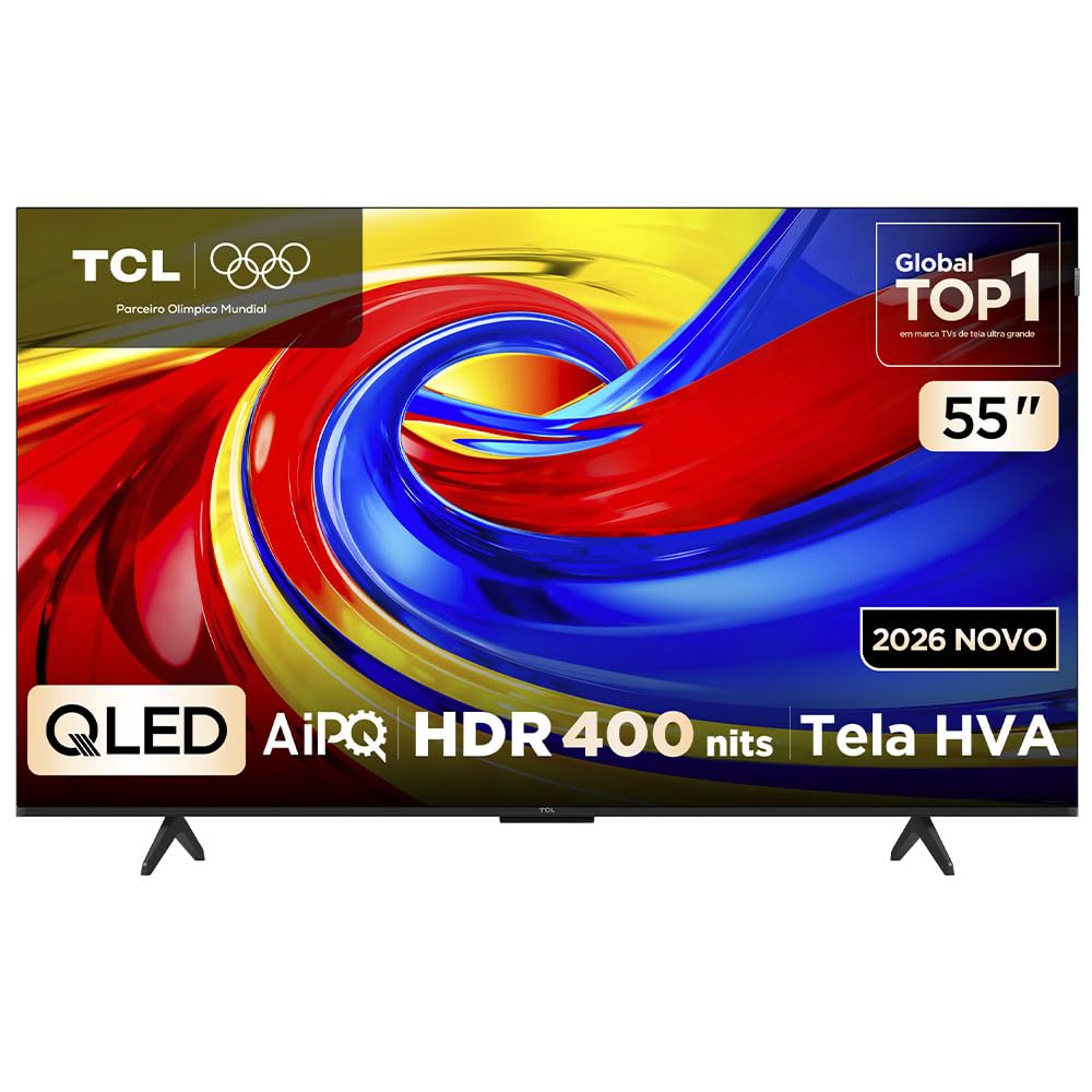 Smart TV TCL 55 Polegadas QLED 4K P7L WiFi Bluetooth Google TV